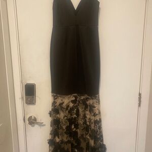 ASOS Black and Tan Maxi Dress
